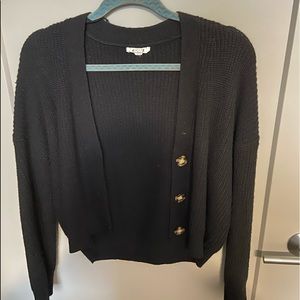 Cropped Garage Button Sweater!